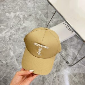 【AT1623】💛防塵袋付き。【YSLイヴ・サンローラン】2024新作刺繍専売店同款野球帽、男女兼用～オールマッチの日常