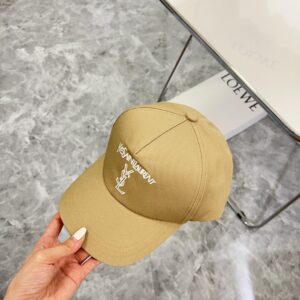 【AT1623】💛防塵袋付き。【YSLイヴ・サンローラン】2024新作刺繍専売店同款野球帽、男女兼用～オールマッチの日常