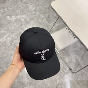 【AT1624】💛防塵バッグ付き。【YSLサンローラン】2024新作の刺繍入りオリジナルキャップ、男女兼用〜カジュアルに最適【直営店同様品】