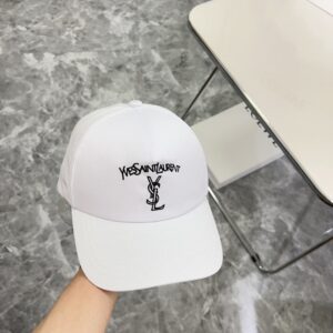 【AT1625】 YSLサンローラン2024新作刺繍入り専用キャップ、男女兼用～コーディネートに日常使いに最適💛防塵袋付き。