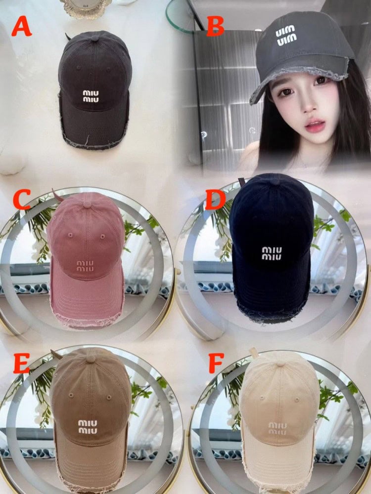 【AT1659】Miu〜新しい散らかったひげのキャップ。 このキャップは本当にトレンドを超えたアイテムで、コスパも非常に良く、逆転の美しさ〜