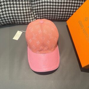 【AT1663】ボックスと布袋付き、LV（ルイ・ヴィトン）の新しいオリジナル野球帽。革が押し花され、デニムの生地で、細部まで細かい仕上がりで、質が素晴らしいです。基本のサイズは56で、パッチで調整可能です。