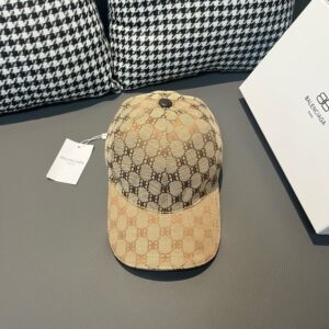 【AT1673】ボックス付きの布バッグ、Balenciagaの新しいベースボールキャップ、キャンバス素材+上質な牛革、純コットン裏地、軽量で通気性があり、シンプルでエレガント！基本的なヘッドサイズは56、パッチが調整可能で、男女兼用、四季に必須！
