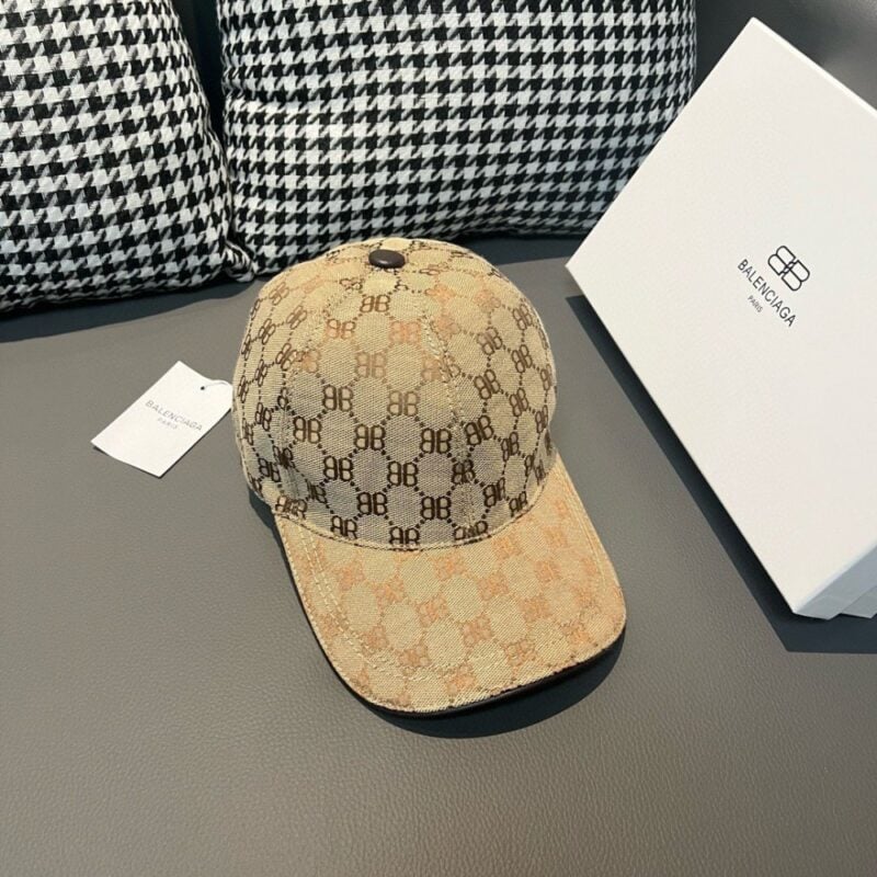 【AT1673】ボックス付きの布バッグ、Balenciagaの新しいベースボールキャップ、キャンバス素材+上質な牛革、純コットン裏地、軽量で通気性があり、シンプルでエレガント！基本的なヘッドサイズは56、パッチが調整可能で、男女兼用、四季に必須！