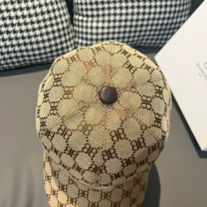 【AT1673】ボックス付きの布バッグ、Balenciagaの新しいベースボールキャップ、キャンバス素材+上質な牛革、純コットン裏地、軽量で通気性があり、シンプルでエレガント！基本的なヘッドサイズは56、パッチが調整可能で、男女兼用、四季に必須！
