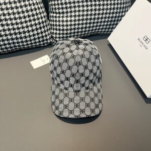 【AT1675】ボックス入りの布袋とBalenciaga（バレンシアガ）の新しい野球帽、キャンバス生地+最上級牛革、純綿裏地、軽く通気性が良い、シンプルで上品！基本的な頭囲56、パッチで調節可能、男女兼用、四季なくてはならないアイテム！