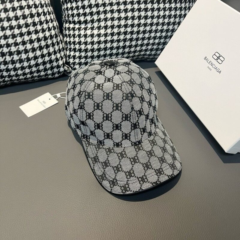 【AT1675】ボックス入りの布袋とBalenciaga（バレンシアガ）の新しい野球帽、キャンバス生地+最上級牛革、純綿裏地、軽く通気性が良い、シンプルで上品！基本的な頭囲56、パッチで調節可能、男女兼用、四季なくてはならないアイテム！