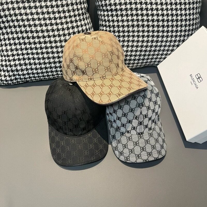 【AT1675】ボックス入りの布袋とBalenciaga（バレンシアガ）の新しい野球帽、キャンバス生地+最上級牛革、純綿裏地、軽く通気性が良い、シンプルで上品！基本的な頭囲56、パッチで調節可能、男女兼用、四季なくてはならないアイテム！