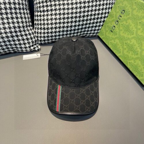 【AT1686】パッケージの布袋、Gucci（グッチ）のクラシックなオリジナルの野球帽、縦縞の小織りベルト、帆布素材+最上級牛革、本革の包み込みがかっこよくおしゃれ、代購人気商品、男女ともに使えるベーシックで合わせやすいアイテム、クオリティは最高です！基本的なヘッドサイズは56cm、パッチ調整可能。