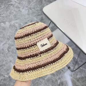 【AT1690】💛防塵袋【セリーヌ (CELINE)】2024年新作のカラフルなシンプルバケットハット～シンプルでエレガント🔅日焼け防止設計、折りたたみ可能