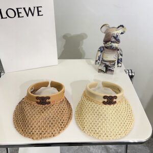 【AT1709】CELINEの2024年夏の新作フリル編みのサンバイザー空帽子🔅軽奢クオリティのアイテム～