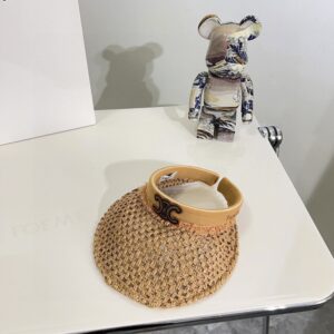 【AT1709】CELINEの2024年夏の新作フリル編みのサンバイザー空帽子🔅軽奢クオリティのアイテム～