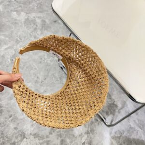【AT1709】CELINEの2024年夏の新作フリル編みのサンバイザー空帽子🔅軽奢クオリティのアイテム～