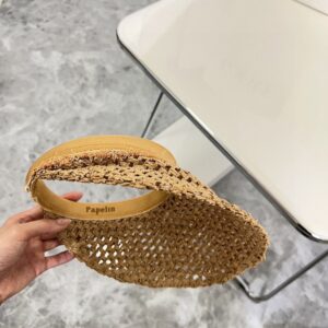 【AT1709】CELINEの2024年夏の新作フリル編みのサンバイザー空帽子🔅軽奢クオリティのアイテム～