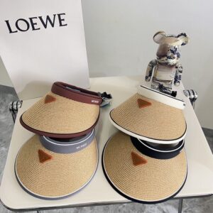 【AT1720】PRADA（プラダ）2024年の夏の新作、カラーブロックの高品質な編み込み素材のサンハットが登場しました。男女兼用で、日差しや紫外線からお肌を守ります。