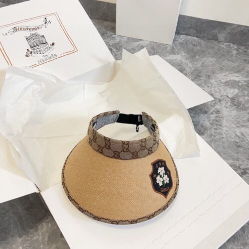 【AT1722】💛防塵バッグ付き【GUCCI（グッチ）】2024夏の新作、パッチワーク独占デザインの日よけ帽子。男女兼用で、カジュアルな街出しの必須アイテムです。