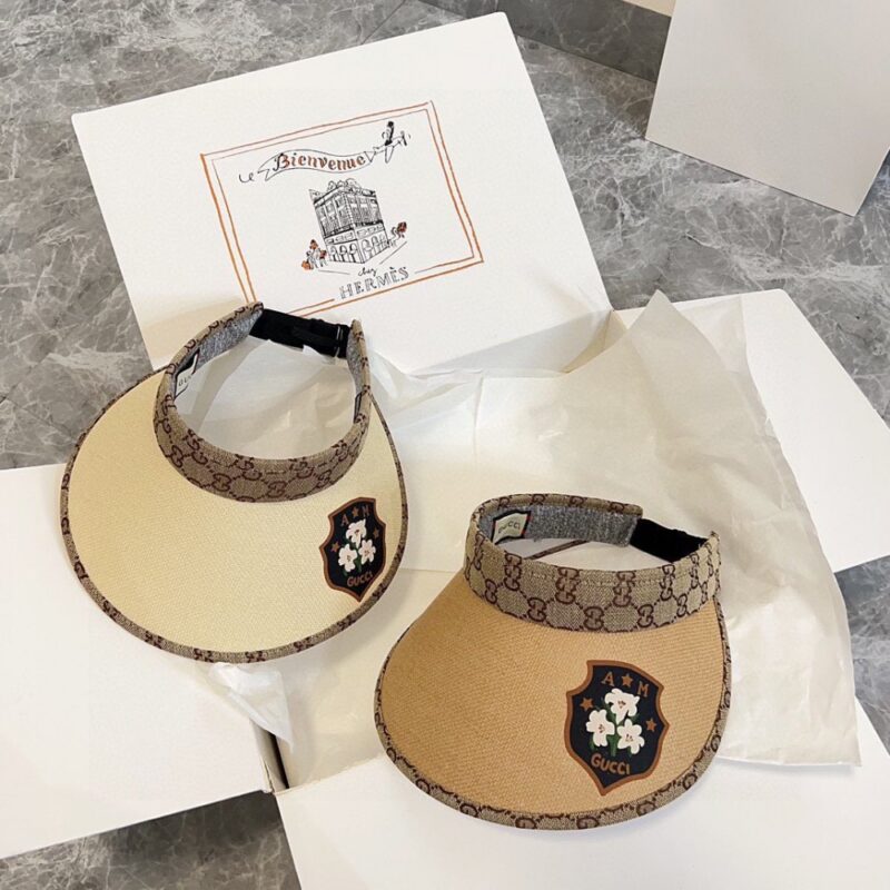 【AT1722】💛防塵バッグ付き【GUCCI（グッチ）】2024夏の新作、パッチワーク独占デザインの日よけ帽子。男女兼用で、カジュアルな街出しの必須アイテムです。