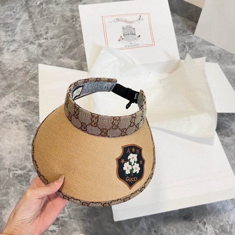【AT1722】💛防塵バッグ付き【GUCCI（グッチ）】2024夏の新作、パッチワーク独占デザインの日よけ帽子。男女兼用で、カジュアルな街出しの必須アイテムです。
