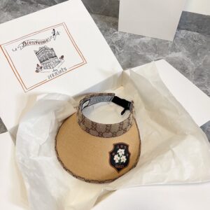 【AT1722】💛防塵バッグ付き【GUCCI（グッチ）】2024夏の新作、パッチワーク独占デザインの日よけ帽子。男女兼用で、カジュアルな街出しの必須アイテムです。
