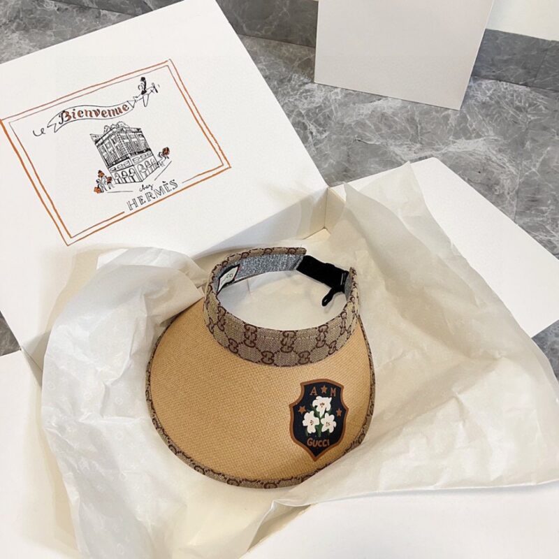 【AT1722】💛防塵バッグ付き【GUCCI（グッチ）】2024夏の新作、パッチワーク独占デザインの日よけ帽子。男女兼用で、カジュアルな街出しの必須アイテムです。