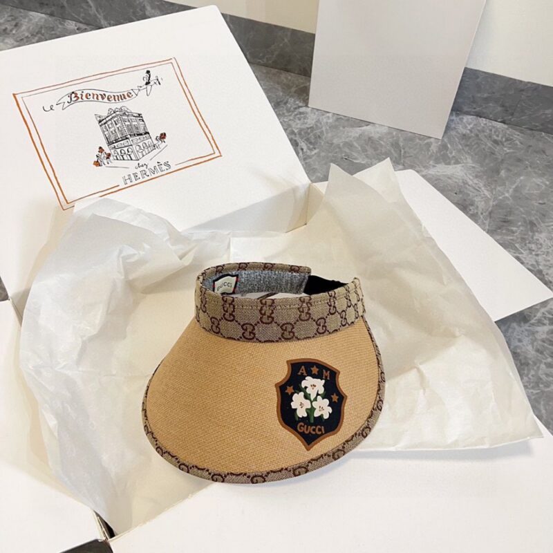 【AT1722】💛防塵バッグ付き【GUCCI（グッチ）】2024夏の新作、パッチワーク独占デザインの日よけ帽子。男女兼用で、カジュアルな街出しの必須アイテムです。
