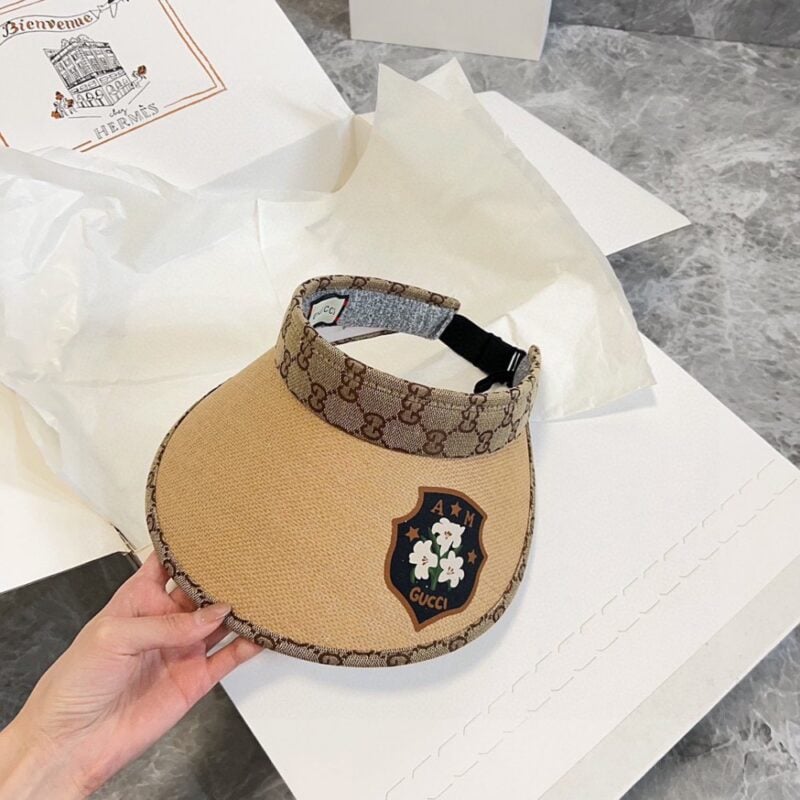 【AT1722】💛防塵バッグ付き【GUCCI（グッチ）】2024夏の新作、パッチワーク独占デザインの日よけ帽子。男女兼用で、カジュアルな街出しの必須アイテムです。