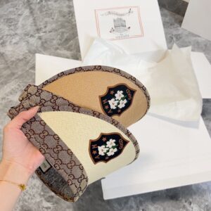 【AT1722】💛防塵バッグ付き【GUCCI（グッチ）】2024夏の新作、パッチワーク独占デザインの日よけ帽子。男女兼用で、カジュアルな街出しの必須アイテムです。