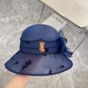 【AT1724】【YSL イヴ・サンローラン】2024年新作オガンザ度假帽子、ストリートや旅行に最適なアイテム。