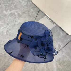 【AT1724】【YSL イヴ・サンローラン】2024年新作オガンザ度假帽子、ストリートや旅行に最適なアイテム。