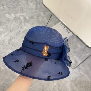 【AT1724】【YSL イヴ・サンローラン】2024年新作オガンザ度假帽子、ストリートや旅行に最適なアイテム。