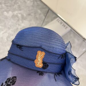 【AT1724】【YSL イヴ・サンローラン】2024年新作オガンザ度假帽子、ストリートや旅行に最適なアイテム。