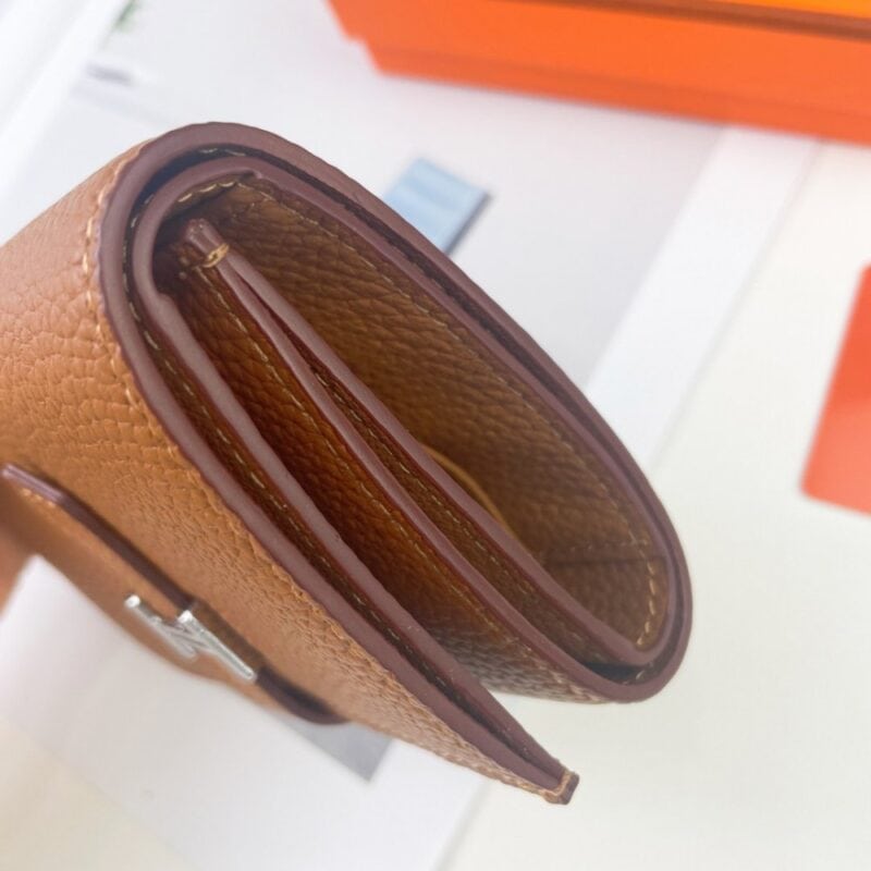 【AT1755】エルメスベアンウォレット。エプソムカーフスキンのミニウォレット。