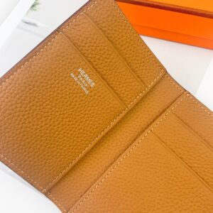 【AT1755】エルメスベアンウォレット。エプソムカーフスキンのミニウォレット。