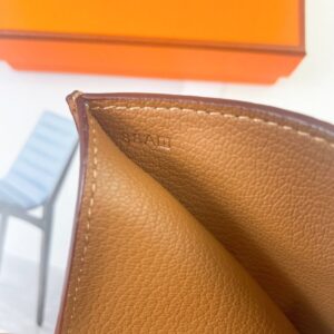 【AT1755】エルメスベアンウォレット。エプソムカーフスキンのミニウォレット。