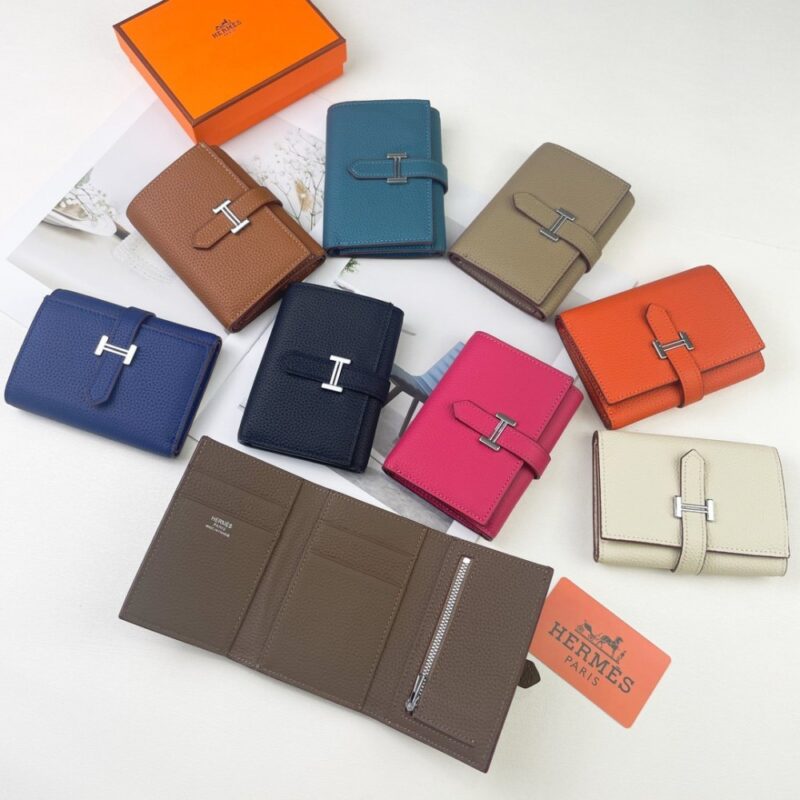 【AT1756】【Hermes Bearn wallet】Epsom牛革のミニウォレット