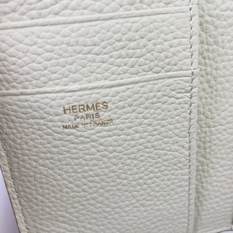 【AT1759】Epsomカーフスキンのミニウォレット「Hermes Bearn wallet」