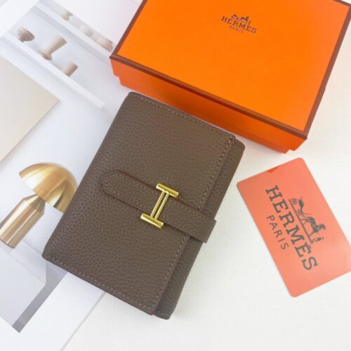 【AT1760】Hermes Bearnウォレット　Epsomカーフスキンミニ財布