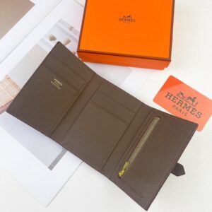 【AT1760】Hermes Bearnウォレット　Epsomカーフスキンミニ財布