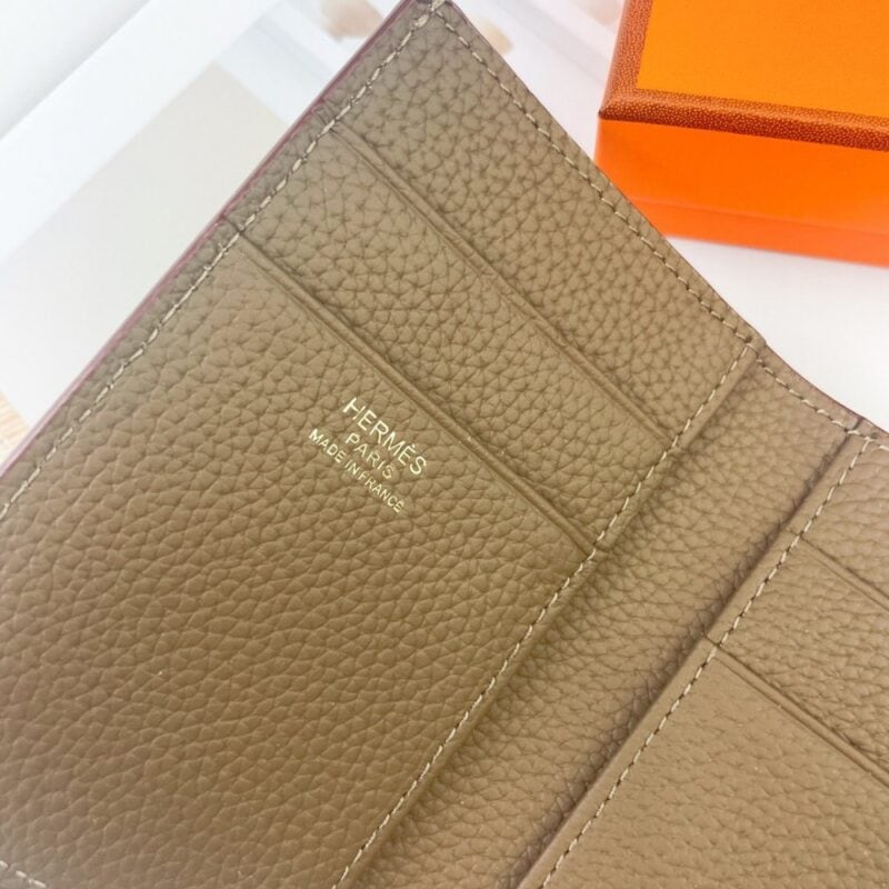 【AT1760】Hermes Bearnウォレット　Epsomカーフスキンミニ財布