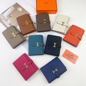 【AT1760】Hermes Bearnウォレット　Epsomカーフスキンミニ財布