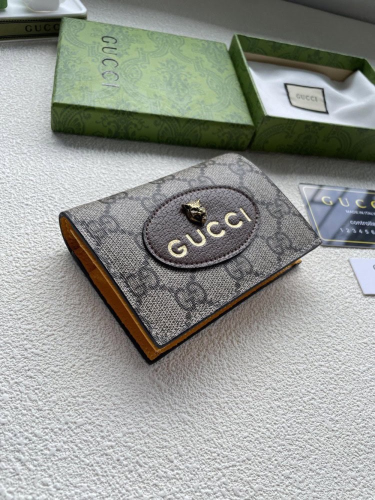 【AT1764】GUCCI 素材 PVCとPUレザー カーキとイエロー 精巧な手作り🎁 実物撮影📷