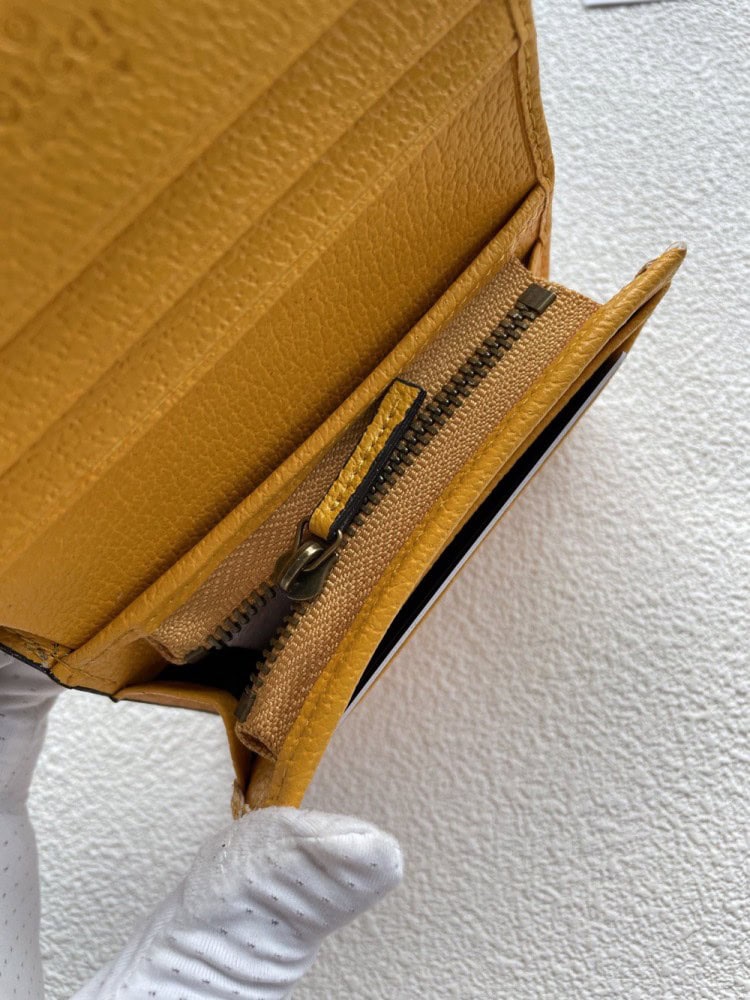 【AT1764】GUCCI 素材 PVCとPUレザー カーキとイエロー 精巧な手作り🎁 実物撮影📷