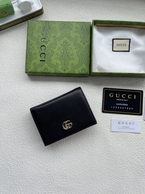 【AT1769】GUCCIモデル：牛革リザード柄 折りたたみ式コインケース