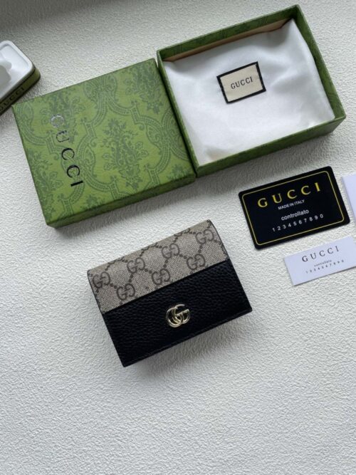 【AT1772】GUCCIモデル 牛革リザード型 折りたたみ式コインケース