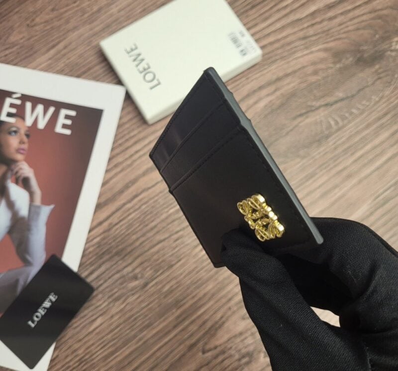 【AT1842】LOEWE★ロエベのアナグラム チェーンカードホルダ 3色