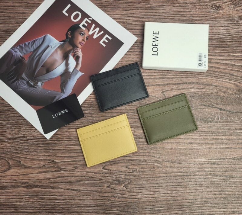 【AT1842】LOEWE★ロエベのアナグラム チェーンカードホルダ 3色