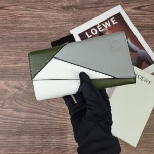 【AT1848】LOEWE ロエベ パズルロングホリゾンタルウォレット