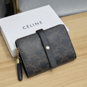【AT1893】CELINE ショートウォレット 三つ折り財布 セリーヌ 新入荷 素敵で大人気の激安財布 代引き可