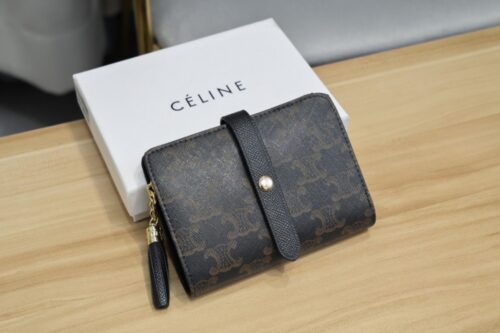 【AT1893】CELINE ショートウォレット 三つ折り財布 セリーヌ 新入荷 素敵で大人気の激安財布 代引き可