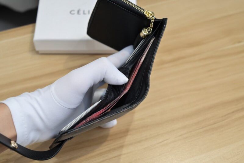 【AT1893】CELINE ショートウォレット 三つ折り財布 セリーヌ 新入荷 素敵で大人気の激安財布 代引き可